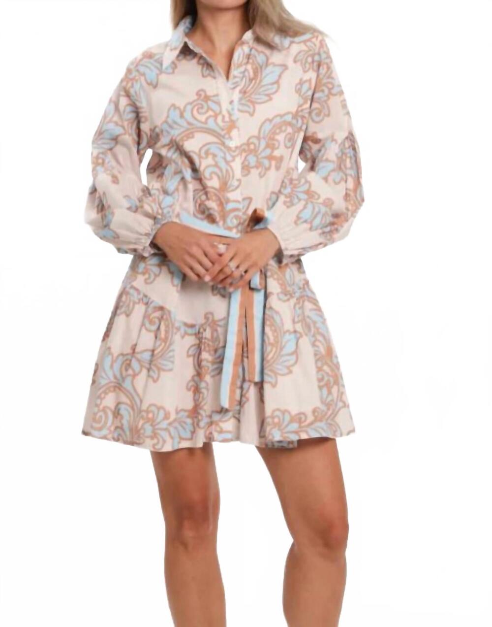 NEW BINDU angela mini dress in roccoco